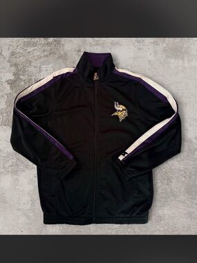 Minnesota Vikings Starter Full Zip Track Jacket size medium